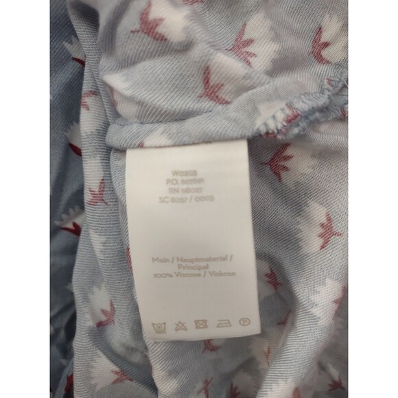 Boden Gray Floral Long Sleeve Peplum Top US Woman's Size 6R/UK10R - Picture 7 of 10